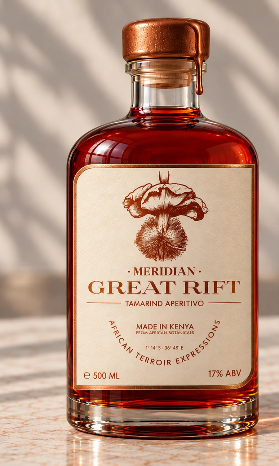 Meridian Great Rift Tamarind Aperitivo bottle